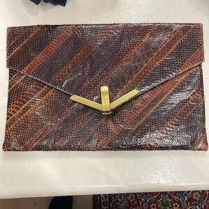 Robert Bestien Original
Vintage Envelope Style Clutch
Bag - Snake Skin